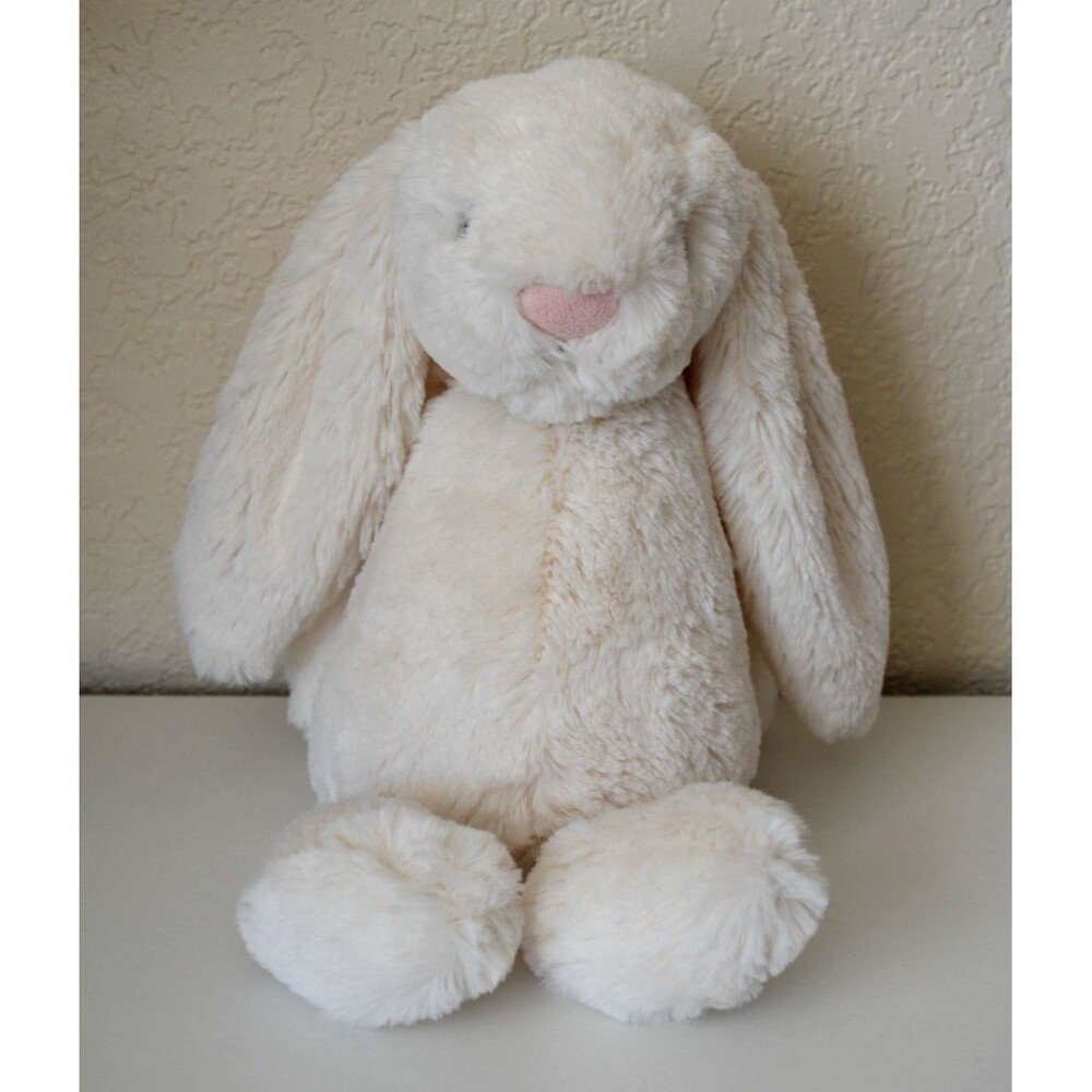 Jellycat Bashful Cream Bunny Plush Small 8" White Ivory Stuffed Animal Rabbit